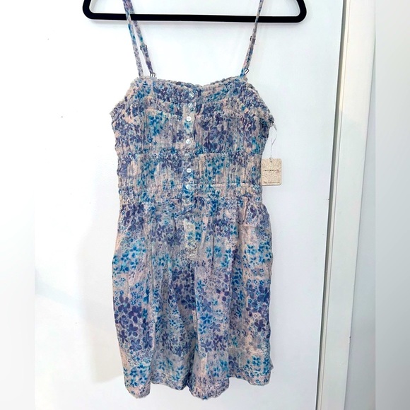 NWT Free People One Sammi Romper in Ivory Combo - Picture 2 of 10